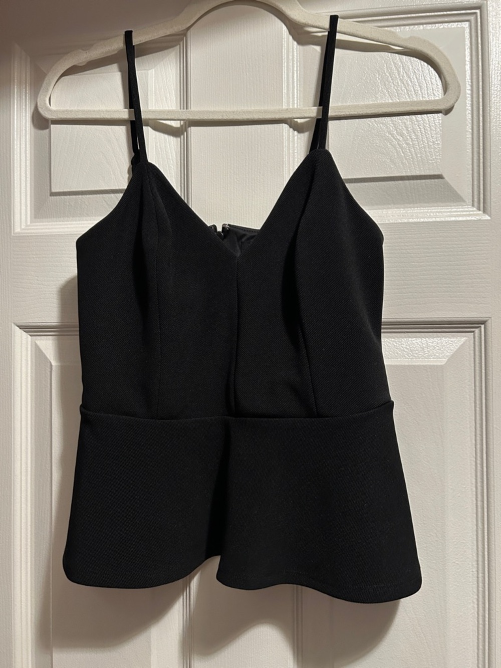 Express Black Peplum Spaghetti Strap Camisole
